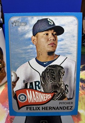2014 Topps Heritage - Félix Hernández #482 Blue Border