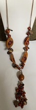 Tagua Nut 26  String Beaded Necklace