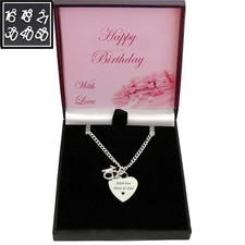 Engraved Necklace for Special Birthday, 16th, 18th, 21st, 30th, 40th, 50th Gift