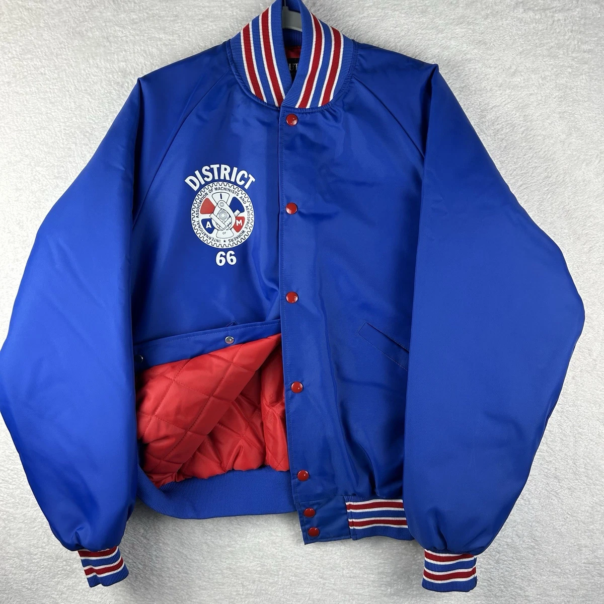 VTG 70s 80s Butwin Varsity Windbreaker Jacket Men L Lined Retro