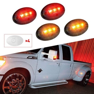 OE Style LED Side Marker Lights For 1999-2010 Ford F350 F450 F550 Super Duty（