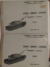 2 Manuali Carro Armato LEOPARD - Armamento e torretta, testo e Figure 1976