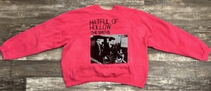Vintage New Wave Music The Smiths Hatful Of Hollow Ladies Pink Sweatshirt USA