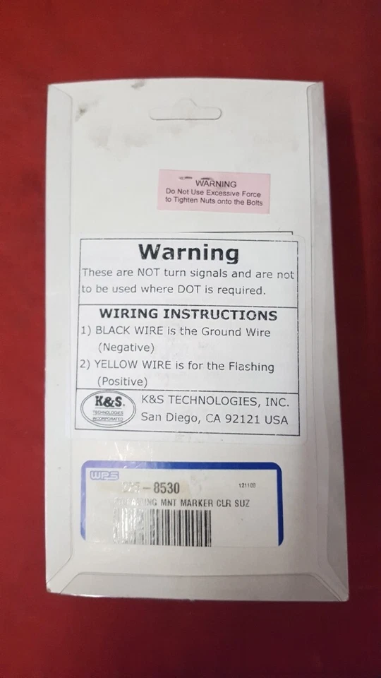 NUEVO K & S/Suzuki Frontal LED Señales de Giro Marcador Luces Carenado Montaje 25-8530 Foto 3 de 4