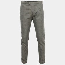 Diesel Black Gold Grey Houndstooth Pants LWaist 36
