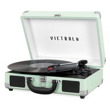 Victrola Journey 3-Speed Bluetooth Suitcase Record Player - Mint: Belt