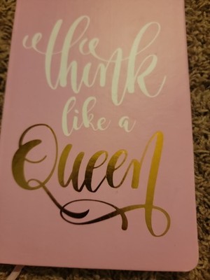 ''Think Like a Queen'' Pink Journal