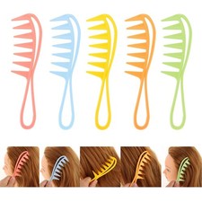 Kunststoff Breiten Zahn Haarpflege Barber Styling Nass Haar Pinsel Haar Kamm