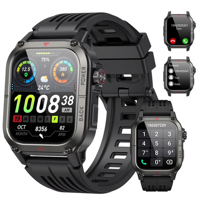 Rugged Smartwatch Herren 1,91 Zoll AMOLED | Telefonieren | 100+ Sport | Android