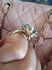 Komodo dragon crystals gold plate ajustable ring — photo 4