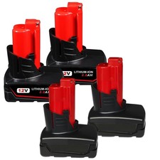 1/4Pack 6.0Ah Battery For Milwaukee for M12 LITHIUM Extended Capacity 48-11-2411