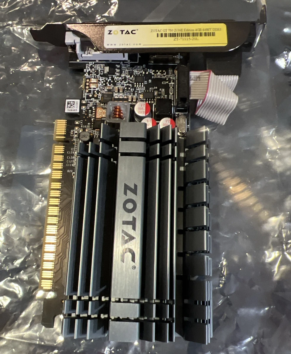 ZOTAC NVIDIA GeForce GT 730 4 GB Memory Computer Graphics Cards