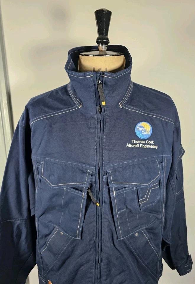 Snickers Workwear Jacket Men's XL Thomas Cook Aircraft Engineering Canvas  - Image 3 of 4