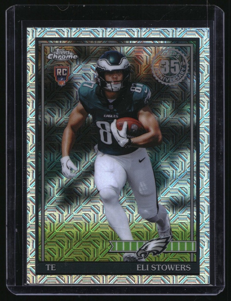 2026 Topps Chrome Eli Stowers #91TRC-39 1991 Football Eli Stowers #91TRC-39 RC 1991 Football Eagles