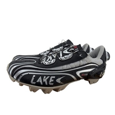Lake MX170 Women's Mountain Bike Shoes SPD Cleats Black Silver BOA EUR 42