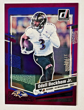 2023 Donruss Odell Beckham Jr. PURPLE FOIL Card SP #/44 Ravens Star!