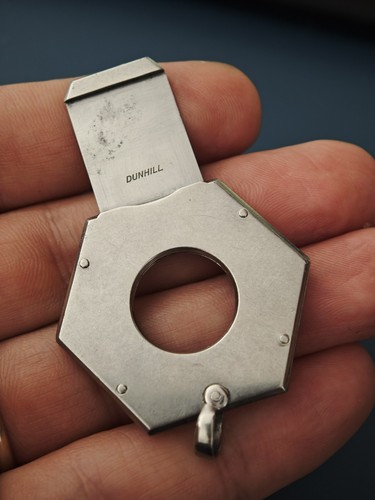 Coupe-Cigare DUNHILL Vintage Hexagonal Guillotine France Déposé Cigar Cutter - Afbeelding 5 van 6