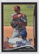 2014 Topps Chrome Black Refractor 58/100 Kolten Wong #188 0t2