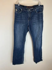 Cinch Jeans Mens 40X32 Blue Ian Slim Bootcut Stretch Denim Western Rodeo Cowboy