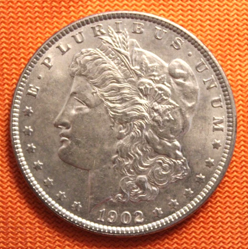 UNC 1902 Morgan Silver Dollar, $1, Luster!