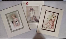 Bessie Pease Gutmann 3 pc Lithograph Print 1985 Portal