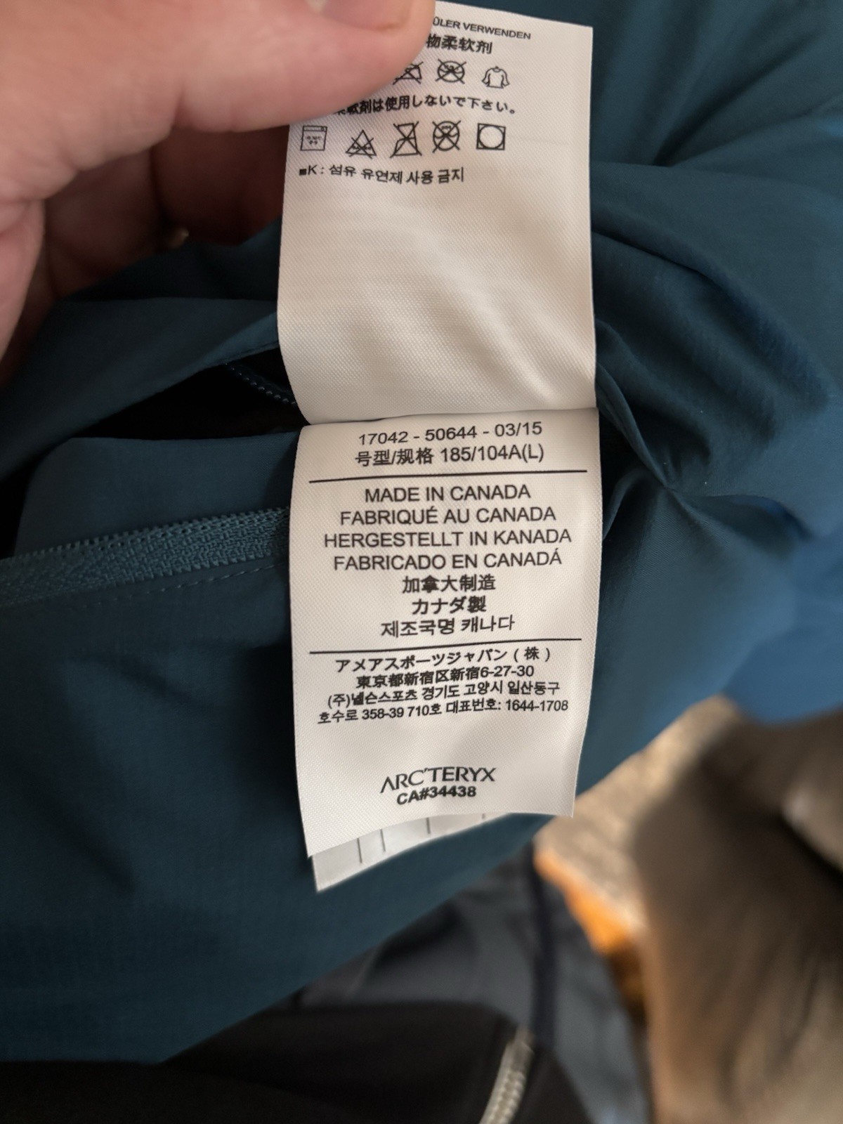 Arc'teryx Veilance Men's Blue Jacket Size L thumbnail 4