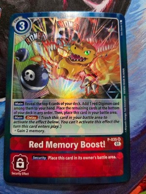 Red Memory Boost! - P-035 SR - Digimon Promotion Cards - Super Rare - NM