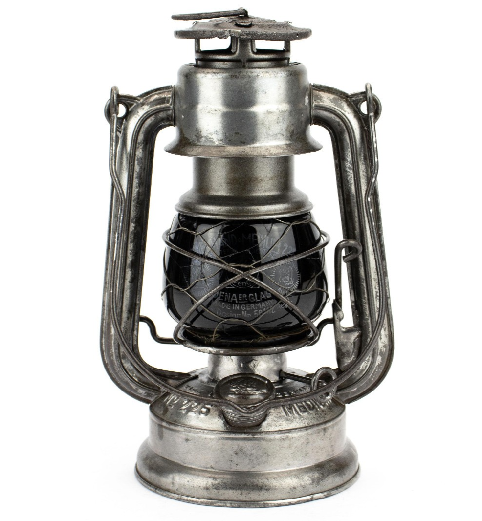 feuerhand №225 MEDIUM FEUERHAND Medium 225 BLACK OUT Germany Lantern Vintage