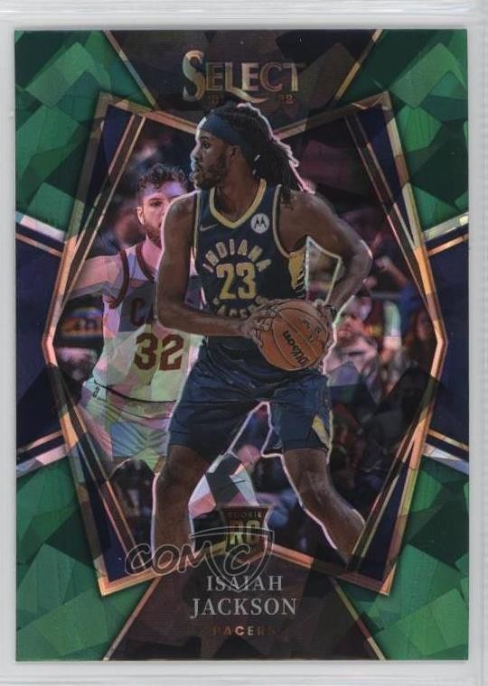 2021-22 Panini Select Premier Level Green Ice Prizm Isaiah Jackson #150 4f5