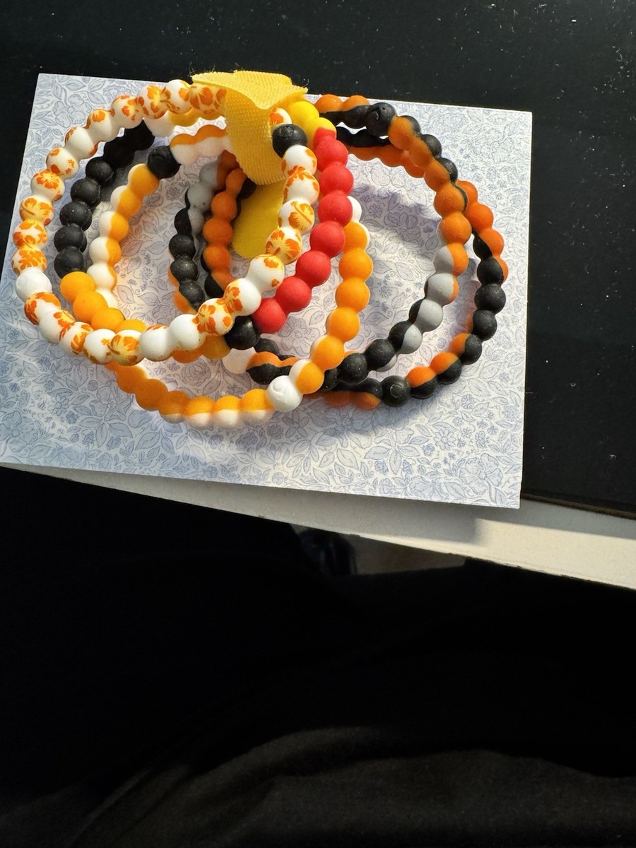 Lokai Rubber Bracelet Size XL. Set Of 5 Orange | eBay