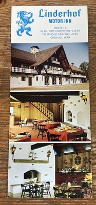 Linderhof Motor Inn Postcard Glen New Hampshire NH Bavarian German Hotel