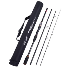 Goture Travel Fishing Rods, 4 Piece Fishing Pole with Case/Bag, Casting/Spinn...