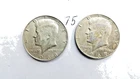 KENNEDY HALF DOLLARS 1967-P, 1968-D, 40% SILVER, ---75