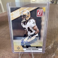 Panini 2010 Donruss Rated Rookie Patrick Robinson #80 Autographed Football Card. rookie card picture