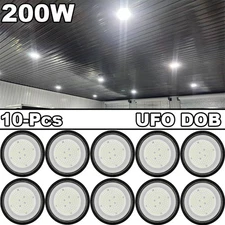 High Bay light 200W LED Factory Commercial Warehouse Light Fixtures 10Pack 6500K