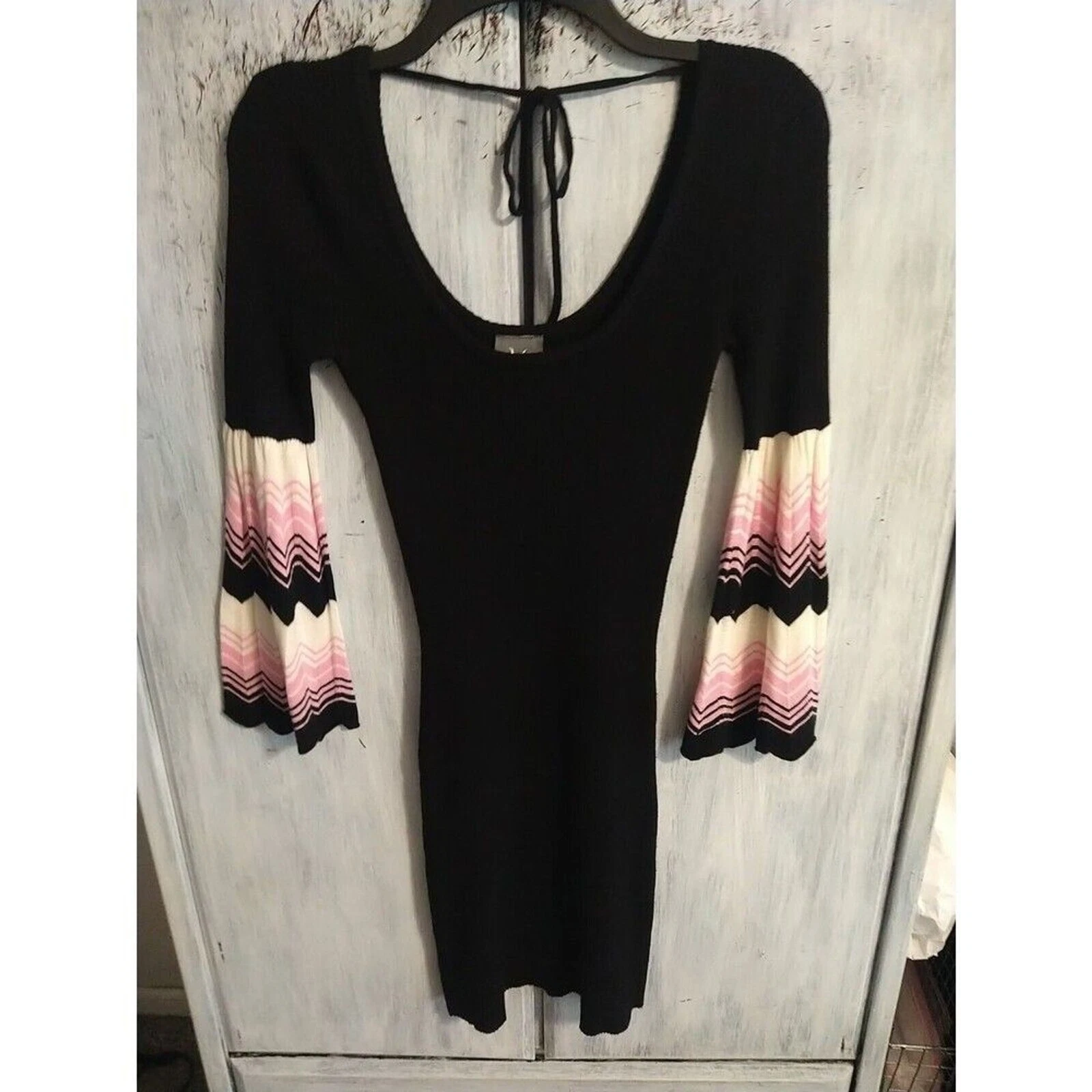 UNDERCOVER Vestito maglione manica svasata a pois piccolo Y2K Wimsygoth retrò vintage fata