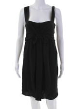 Stella McCartney Womens Silk Sleeveless High Waist Dress Black Size EUR 40