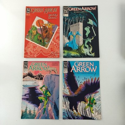 Green Arrow #24 25 29 30 Mike Grell Lot VF+ (1989 DC Comics)