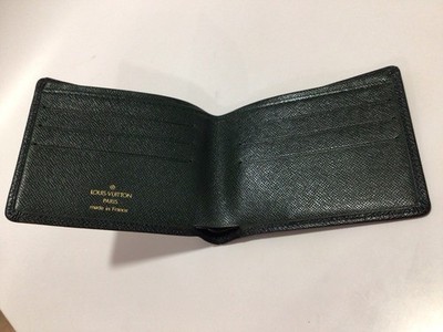 LOUIS VUITTON PARIS Men s WALLET - TAIGA Leather / CODE MI0080 / FRANCE