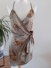 Quiz Strappy Wrap Dress,  Khaki,  Uk10