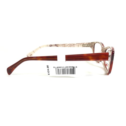 Easyclip Eyeglasses Frames WF EC287 BROWN Tortoise with Clip On Lenses 51-16-135 - Picture 5 of 12