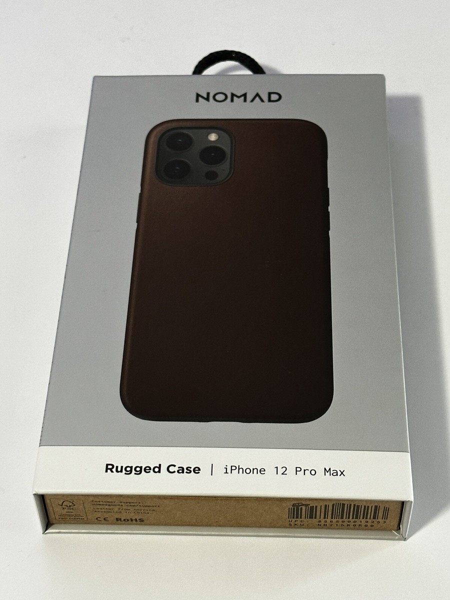 Rugged Case for iPhone 12 Pro Max Rustic Brown Leather