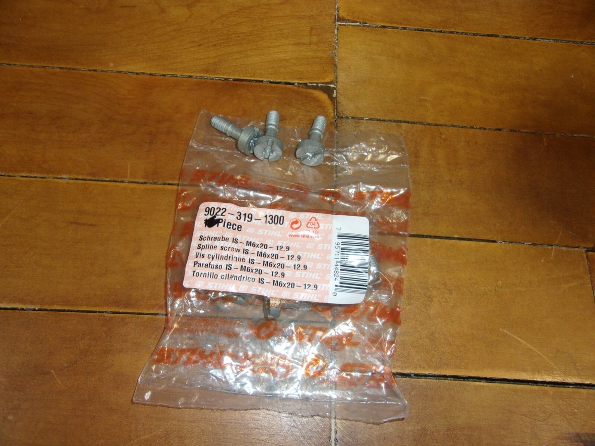 Stihl Spline Screw's M6x20 MS 311 391 (3 Pack) OEM 9022-319-1300