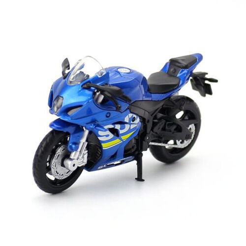 Suzuki GSX-R1000 Motorradmodell Maßstab 1:18 Die Cast Motorrad Spielzeug Blau - Bild 1 von 9