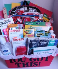 Spider Man Back to School Supplies Bundle Basket - Elementary/Middle School