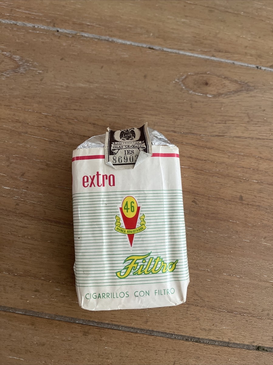 soft pack of cigarettes Vintage 46 Cigarette Pack, Soft Pack Canary Islands Rare Empty