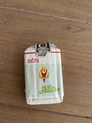 Vintage 46 Cigarette Pack, Soft Pack Canary Islands Rare Empty