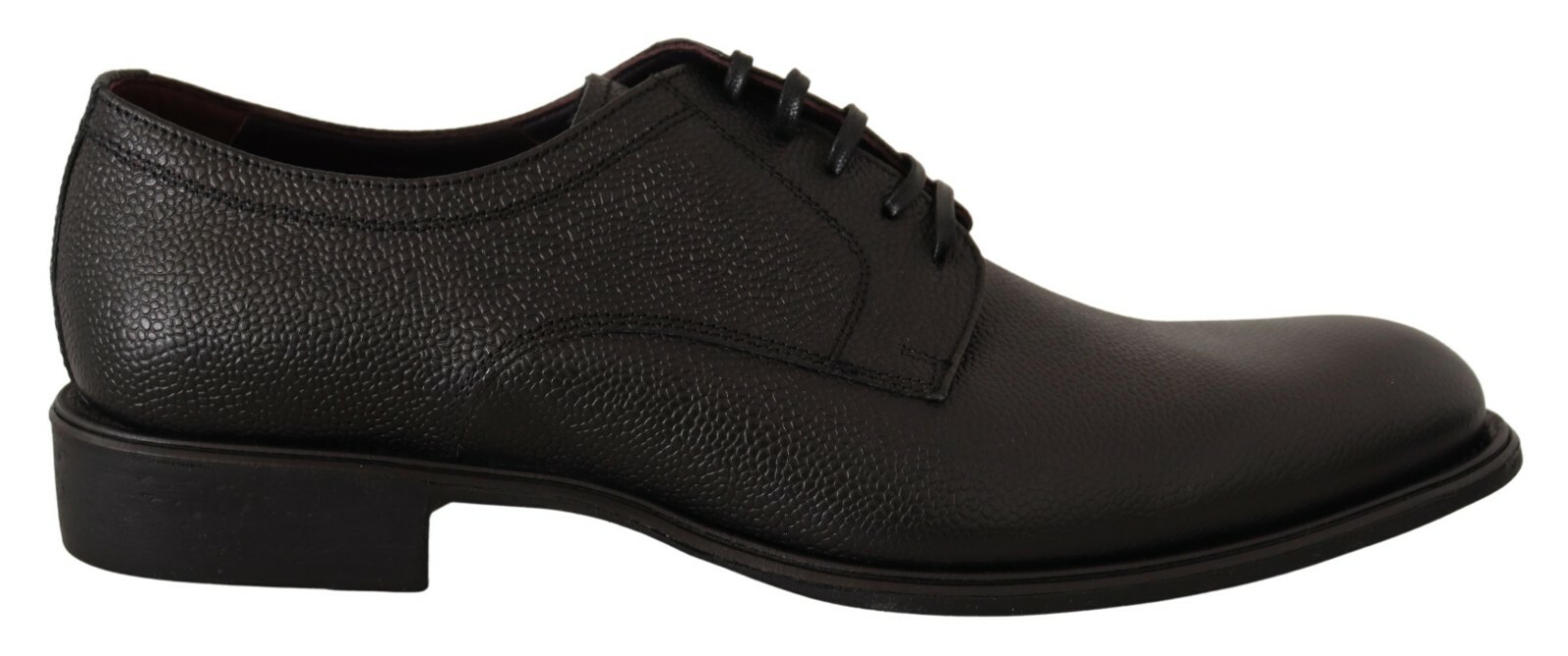 SAOLA Scarpe DOLCE & GABBANA in pelle nera stringate da uomo derby formale EU40 5 US7 5 $800