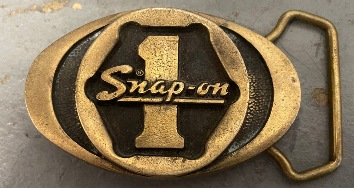 Snap-On Belt Buckle Brass - SPP-455