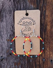 Native American Fine Jewelry beaded earrings quality handmade w 11/0 seed beads